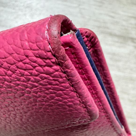 Firenze Wallet Vera Pelle Bi-Fold Multicolor Horse Bit Closure Genuine Leather - Picture 9 of 10